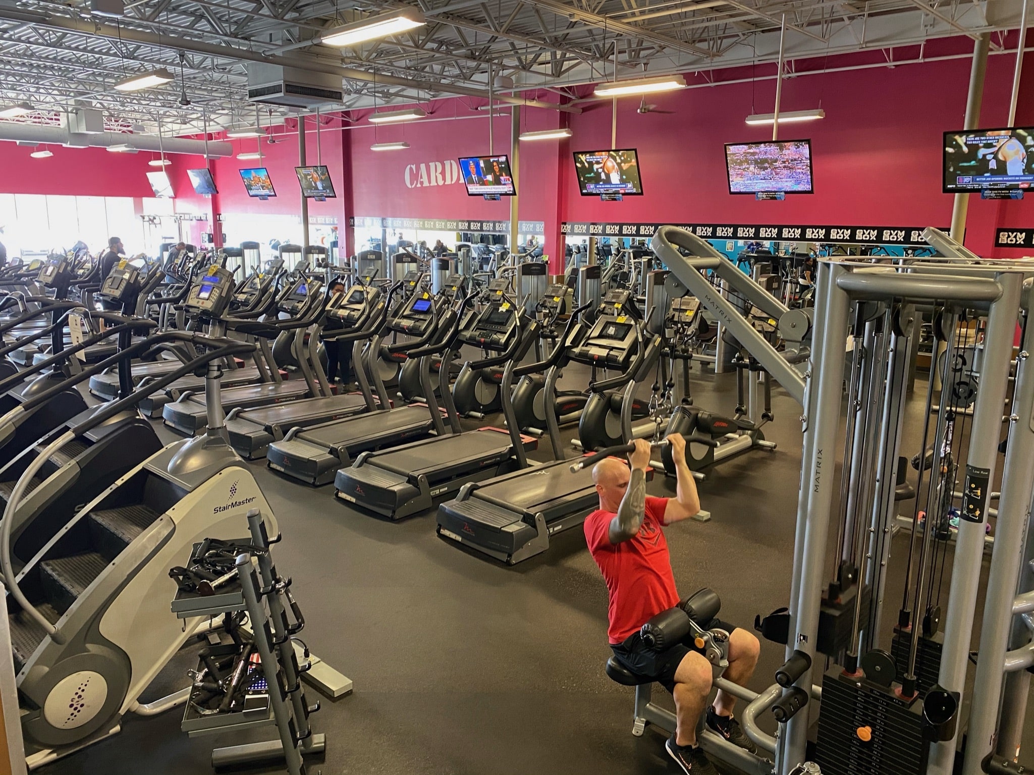 Tons of workout space at GYMBOX Fitness in Texarkana
